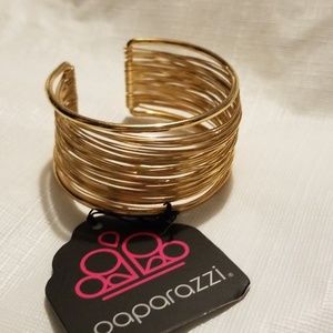 Gold Wire Cuff